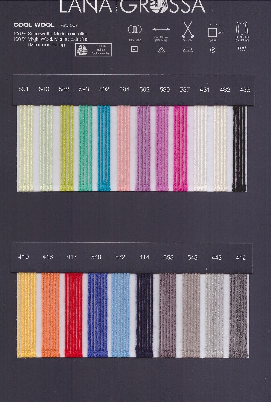 Cool Wool - kleurenkaart